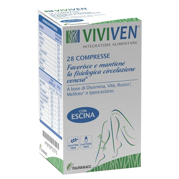 Viviven Integratore per Circolazione e Microcircolo 28 Compresse - Italfarmaco