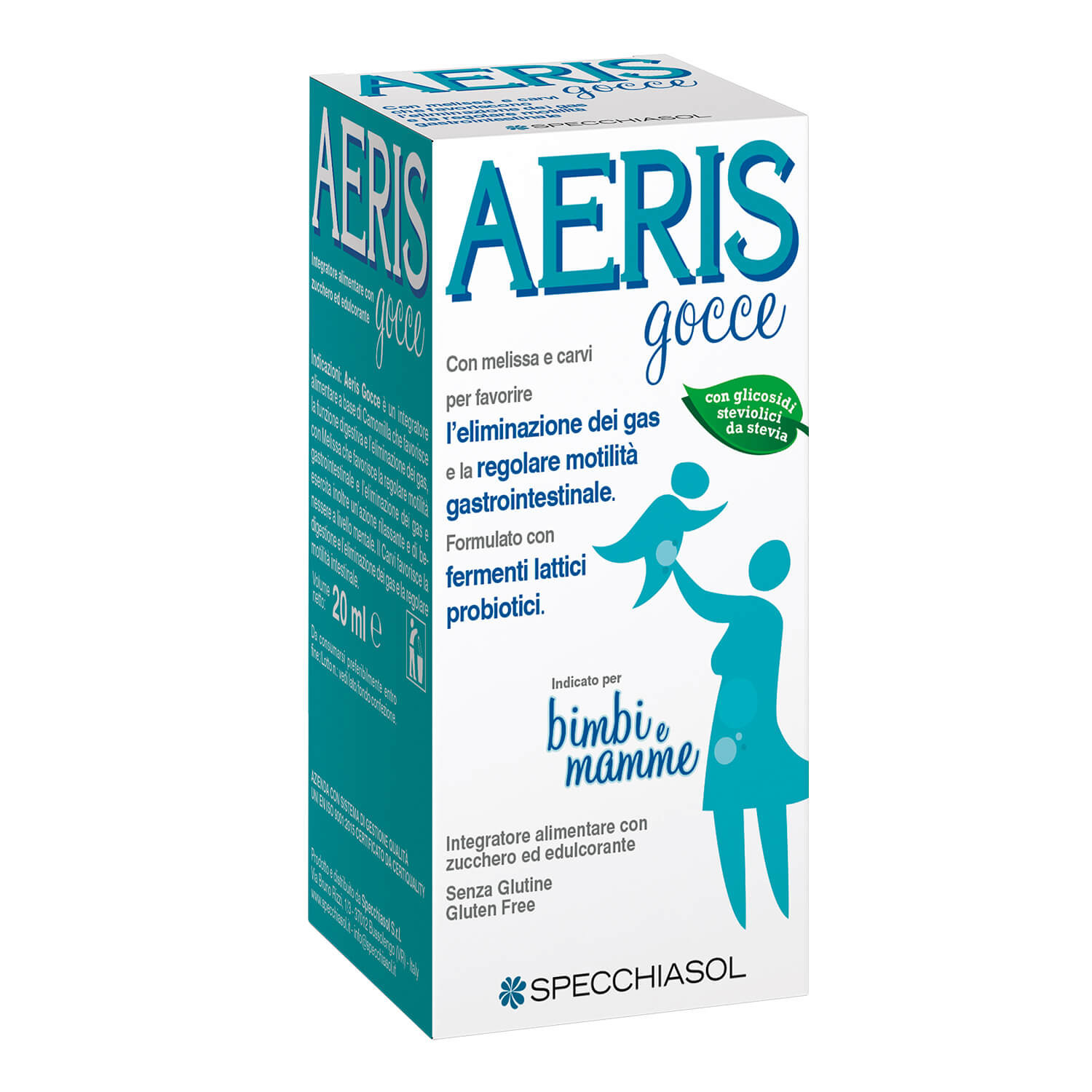 Aeris Gocce Integratore Alimentare Funzione Digestiva, 20 ml - Specchiasol