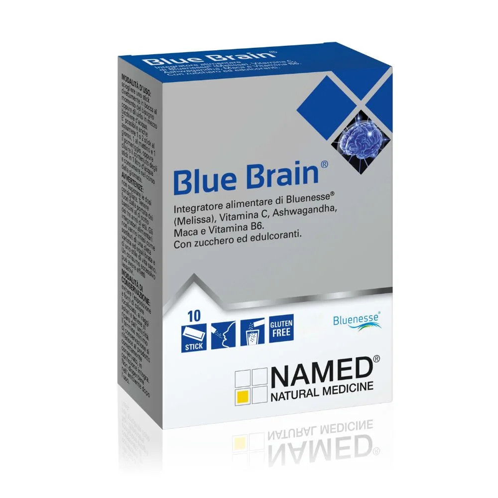 Blue Brain Integratore Benessere Mentale in Stick 10 Stick - Named