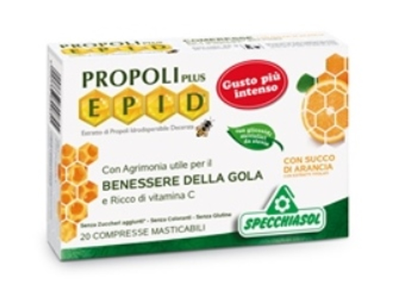 Epid Arancia Integratore per Gola e Vie Respiratorie 20 Compresse - Specchiasol