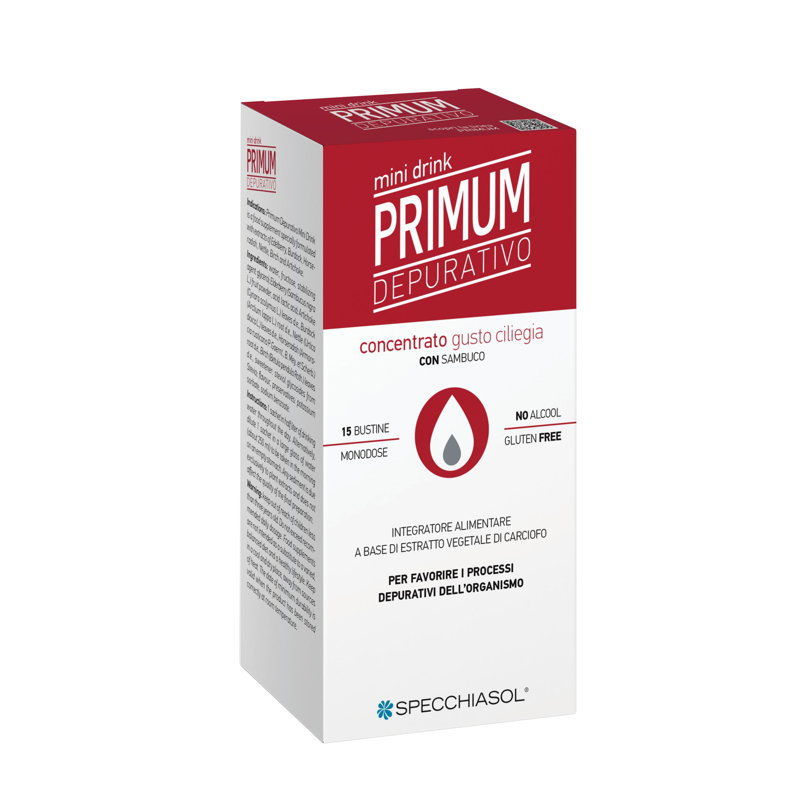 Primum Minidrink Ciliegia Integratore Drenante Depurativo - Specchiasol