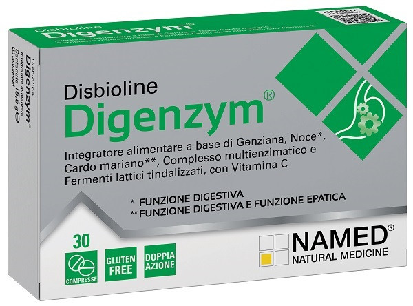 Disbioline Digenzym AB Integratore per Digestione 30 Compresse - Named