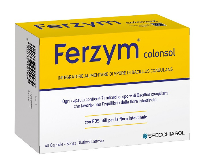 Colonsol Integratore Alimentare per Flora Intestinale 40 Capsule - Ferzym