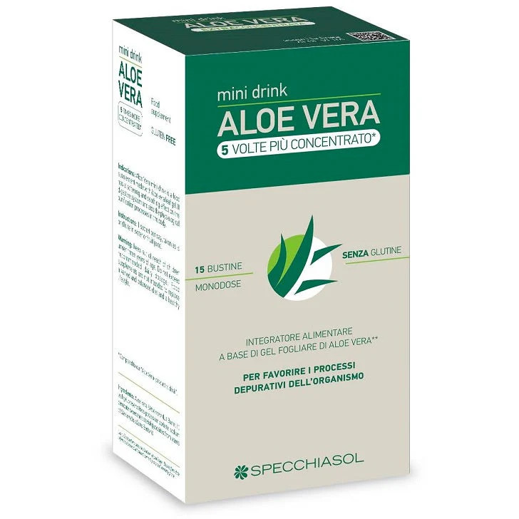 Specchiasol Aloe Vera Mini Drink Integratore 15 Bustine - Specchiasol