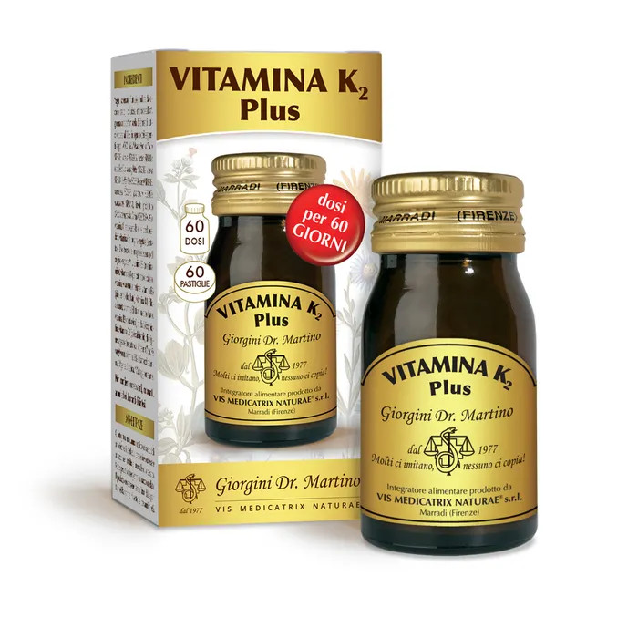Vitamina K2 Plus Giorgini Integratore per Ossa 60 Pastiglie - Giorgini