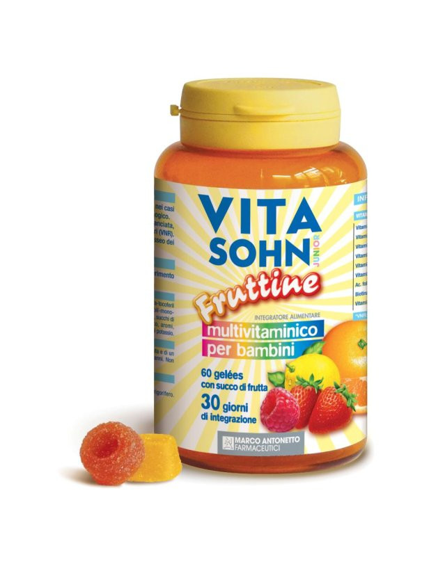 Vitasohn Junior Fruttine Integratore Multivitaminico per Bambini 60 Caramelle - Vitasohn