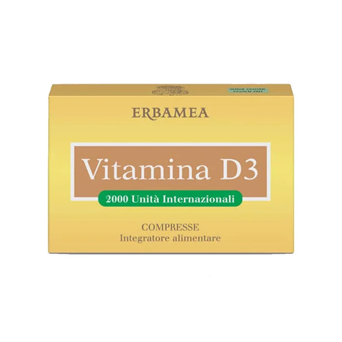 Vitamina D3 Integratore per Ossa e Denti 90 Compresse - Erbamea