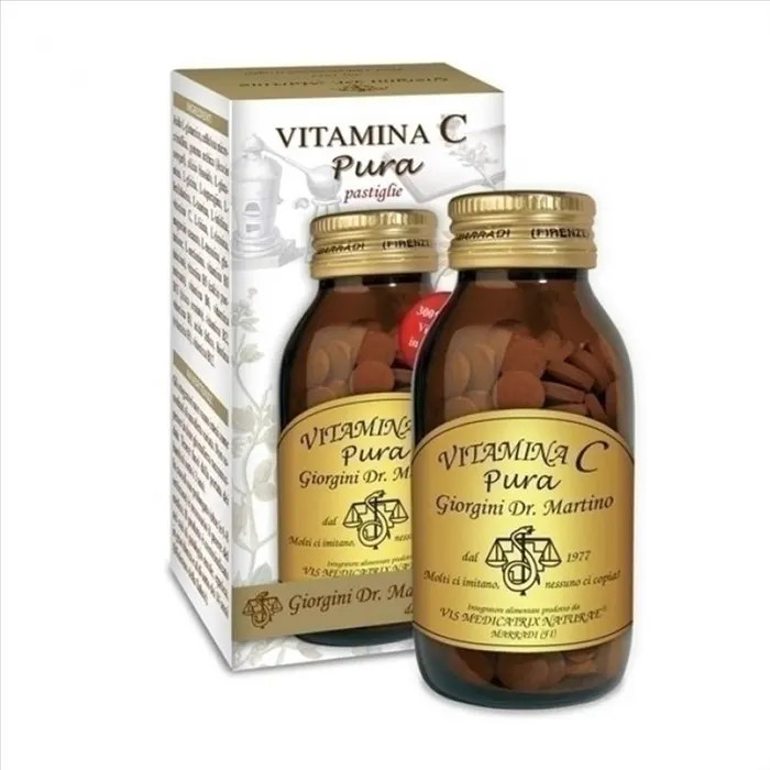 Vitamina C Pura Giorgini Integratore Antiossidante 180 Pastiglie - Giorgini