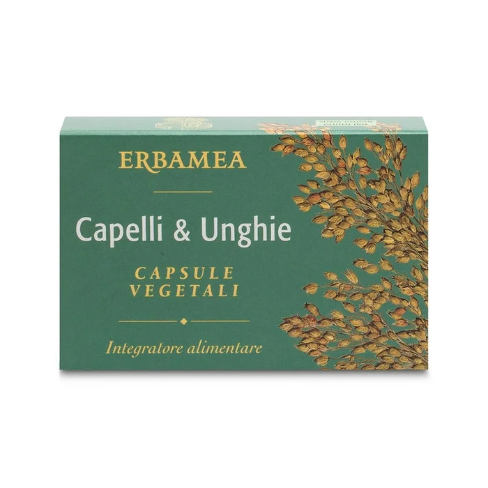 Erbamea Capelli & Unghie Integratore Alimentare per Capelli e Unghie 24 Capsule Vegetali - Erbamea