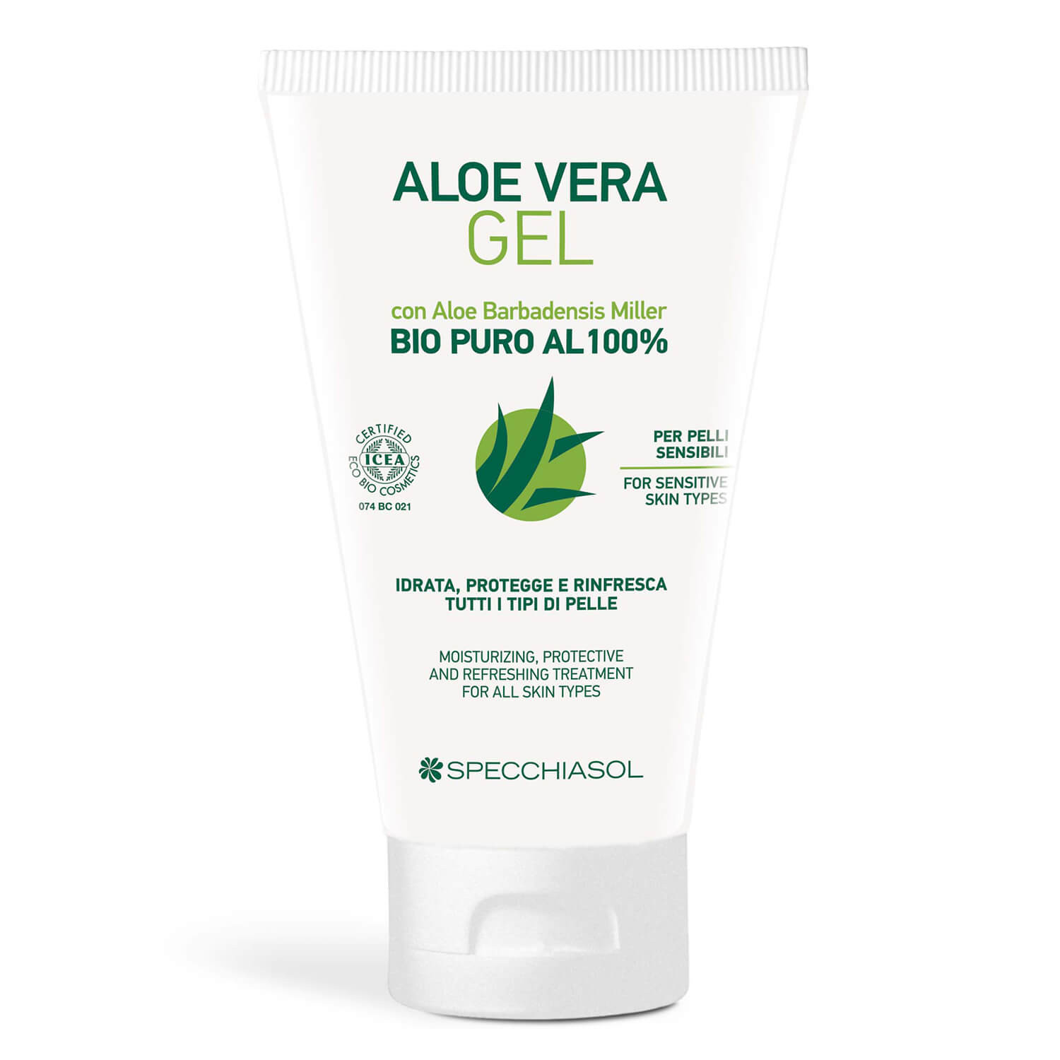 Aloe Vera Gel Bio Puro 100% Idratante e Protettivo 150ml - Specchiasol