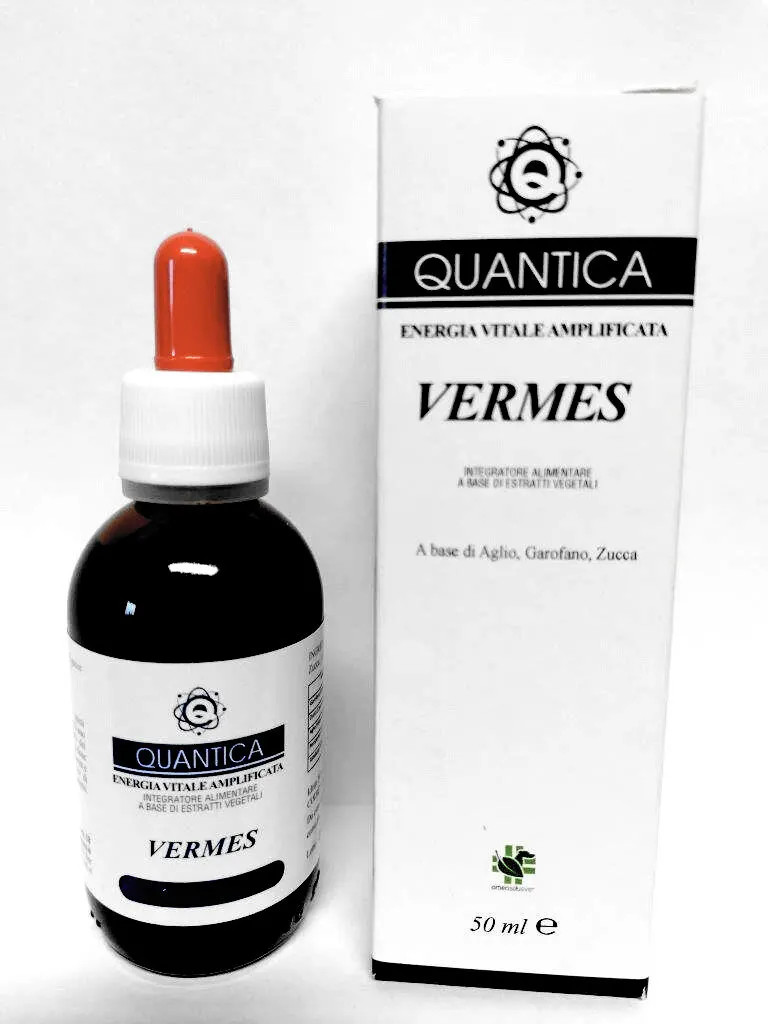 Quantica Vermes Gocce Integratore con Aglio, Garofano, Pompelmo e Zucca 50ml - Omeosalus