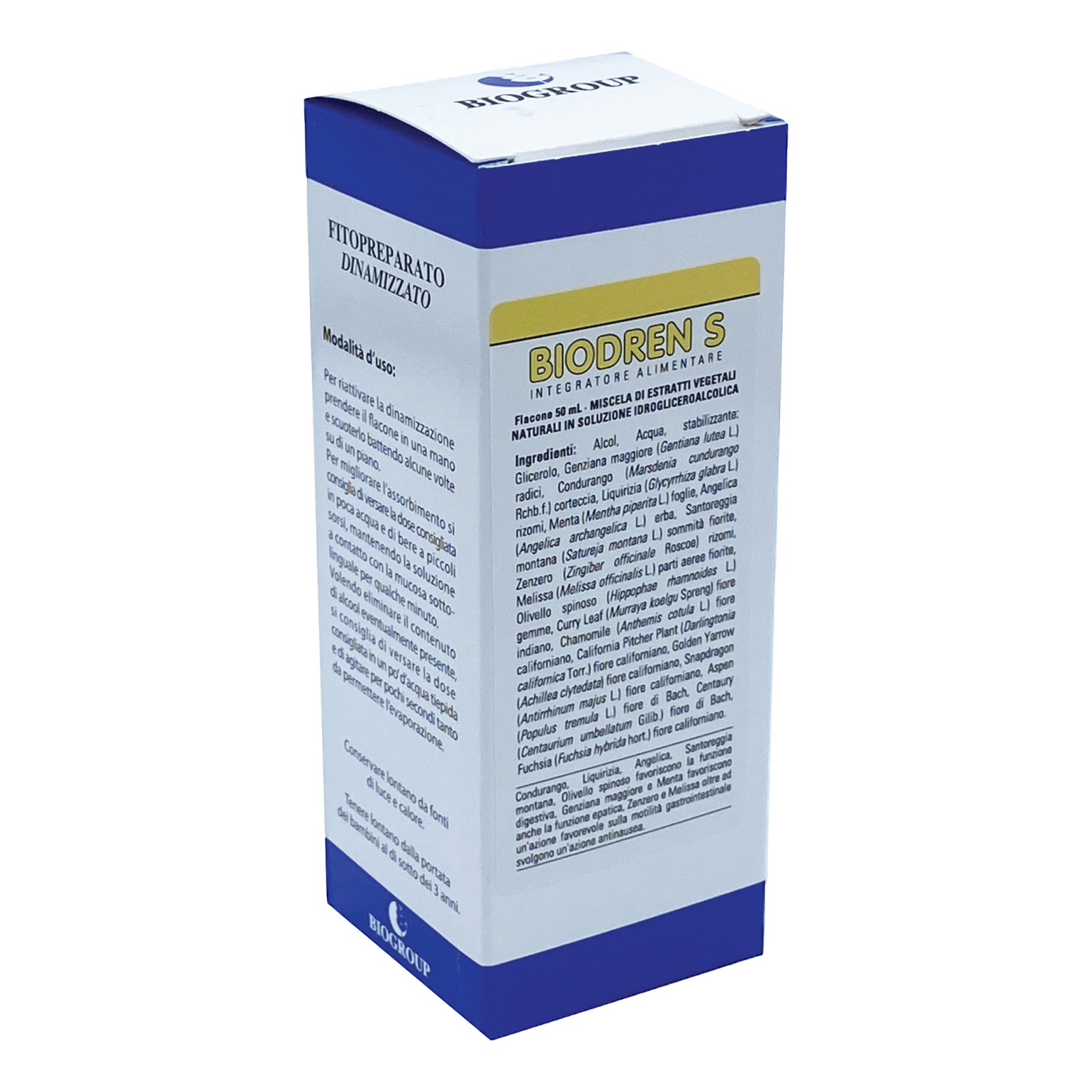 Biodren S Soluzione Idroalcolica Integratore Drenante 50ml - Biogroup