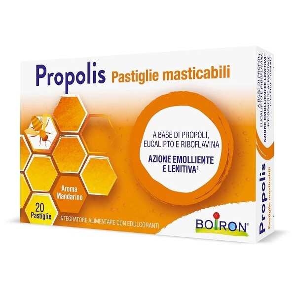 Propolis Pastiglie Aroma Mandarino 20 Pastiglie Masticabili - Boiron