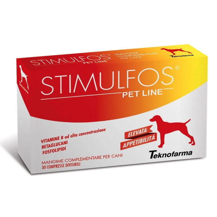 Stimulfos Pet Line Cane Integratore con Vitamine B 30 Compresse - Stimulfos