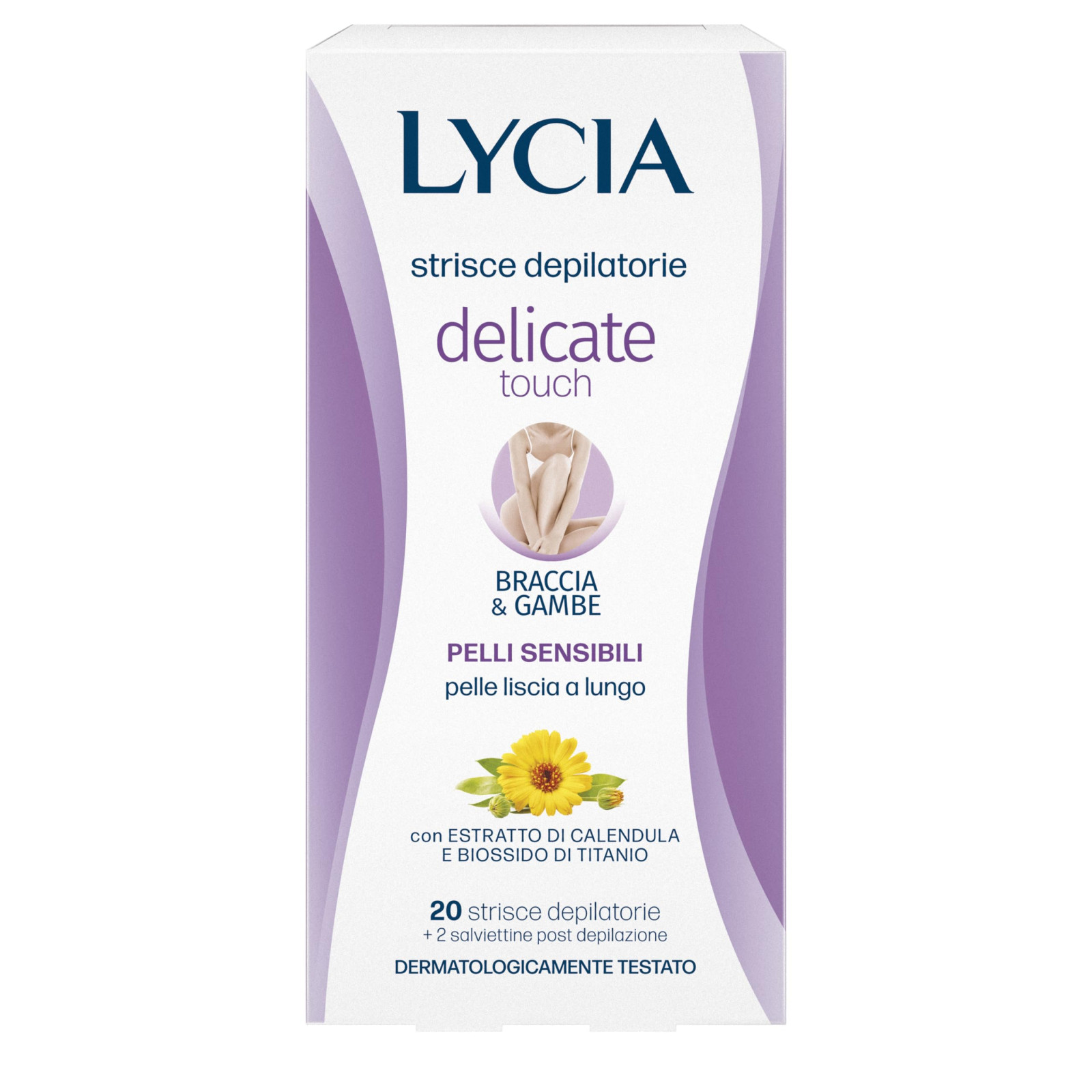 Lycia Strisce Depilatorie Delicate Touch per Braccia e Gambe 20pz - Lycia