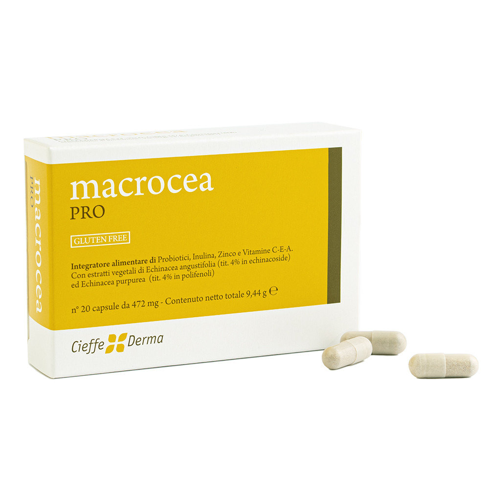 Macrocea Pro Integratore con Probiotici per Flora Intestinale 20 Capsule - Cieffe