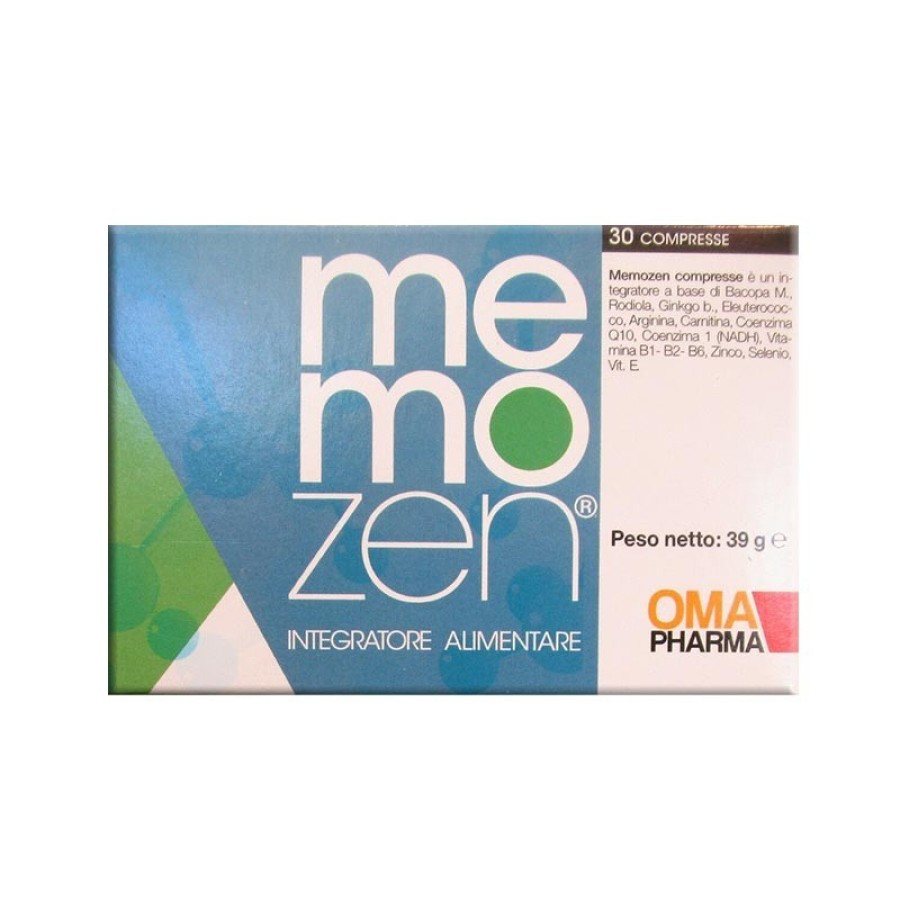Memozen Integratore Alimentare per la Memoria 30 Compresse - Ompharma