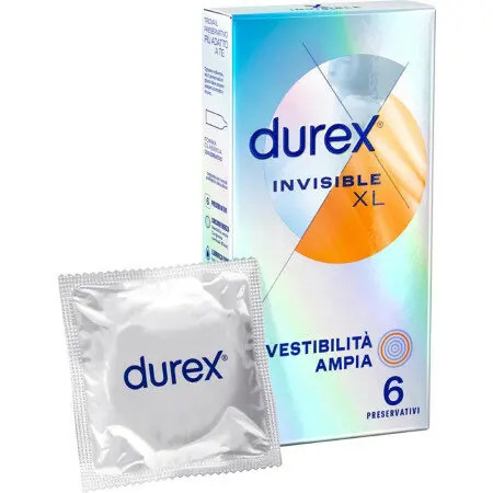 Profilattico Durex Invisible XL 6 Pezzi - Durex