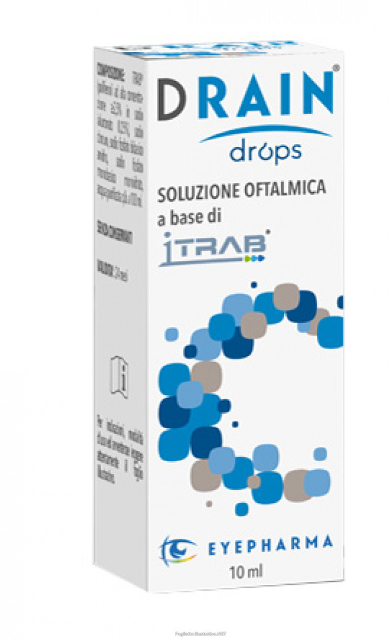 Eyepharma Drain Drops Soluzione Oftalmica per Glaucoma 10ml - Eyepharma