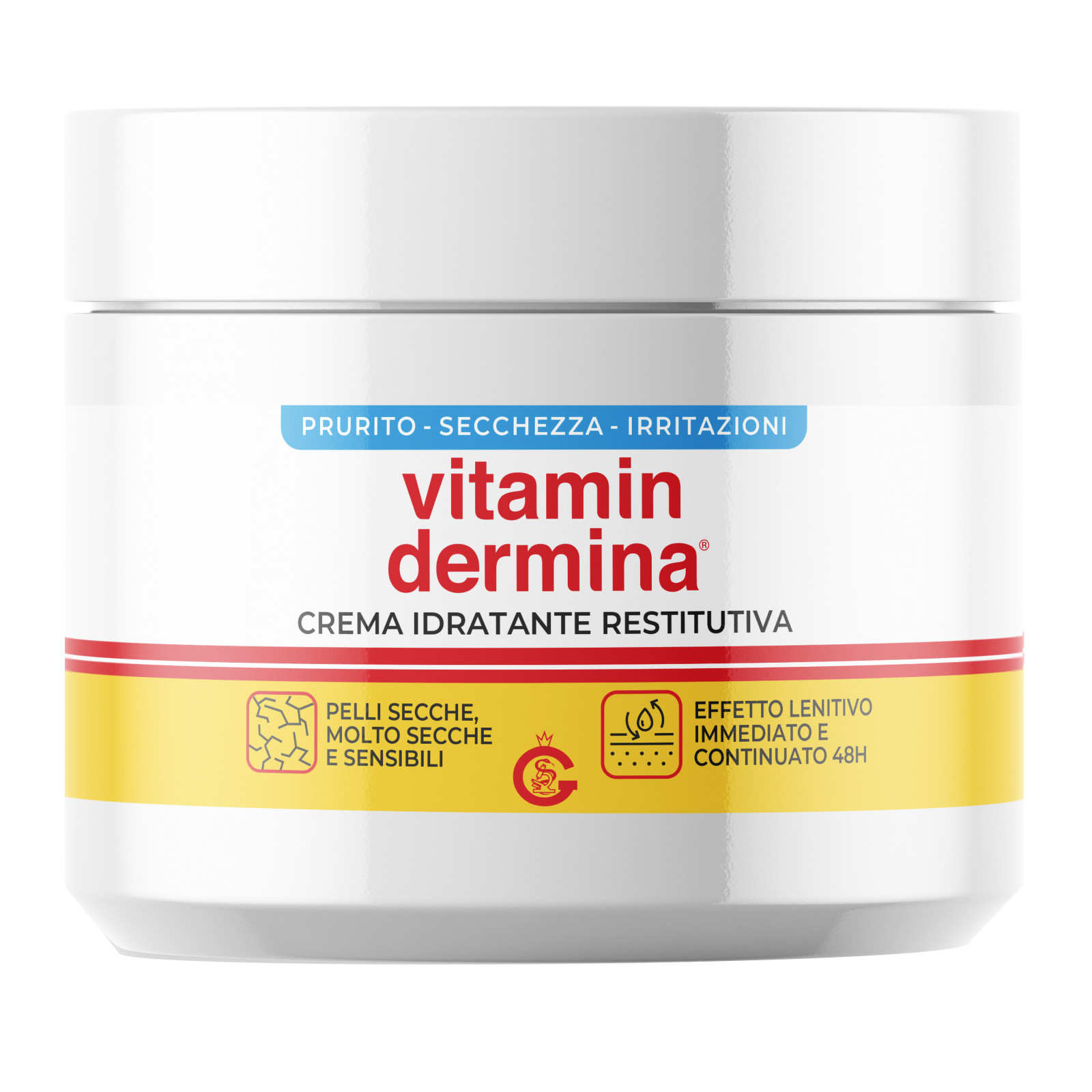 Crema Idratante Restitutiva Viso e Corpo 400ml - Vitamindermina