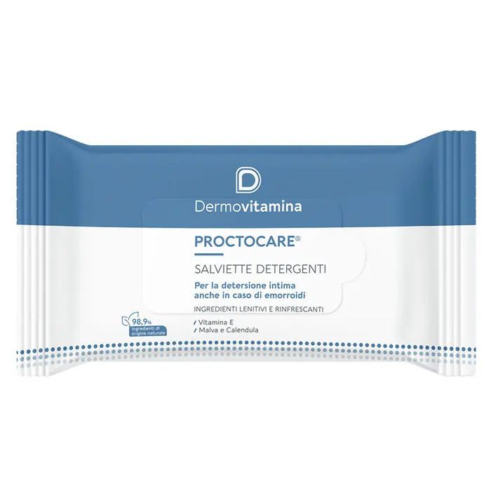 Salviette Detergenti Igiene Intima Dermovitamina Proctocare 15 Pezzi - Dermovitamina