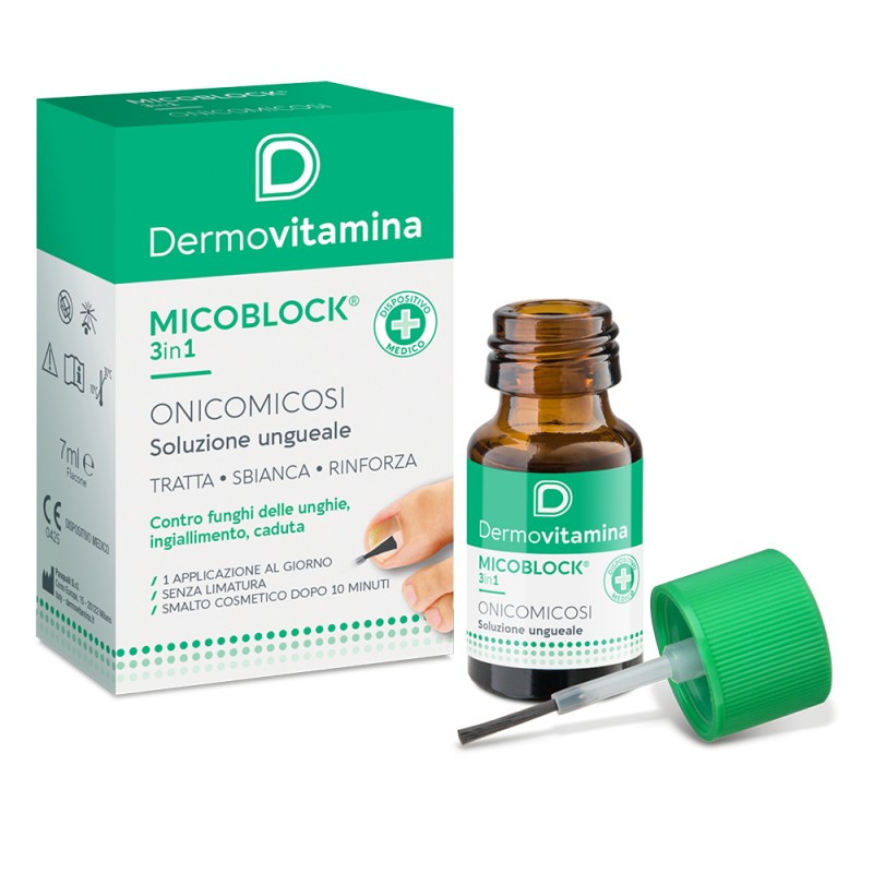 Onicomicosi Micoblock 3 in 1 Soluzione Ungueale 7ml - Dermovitamina