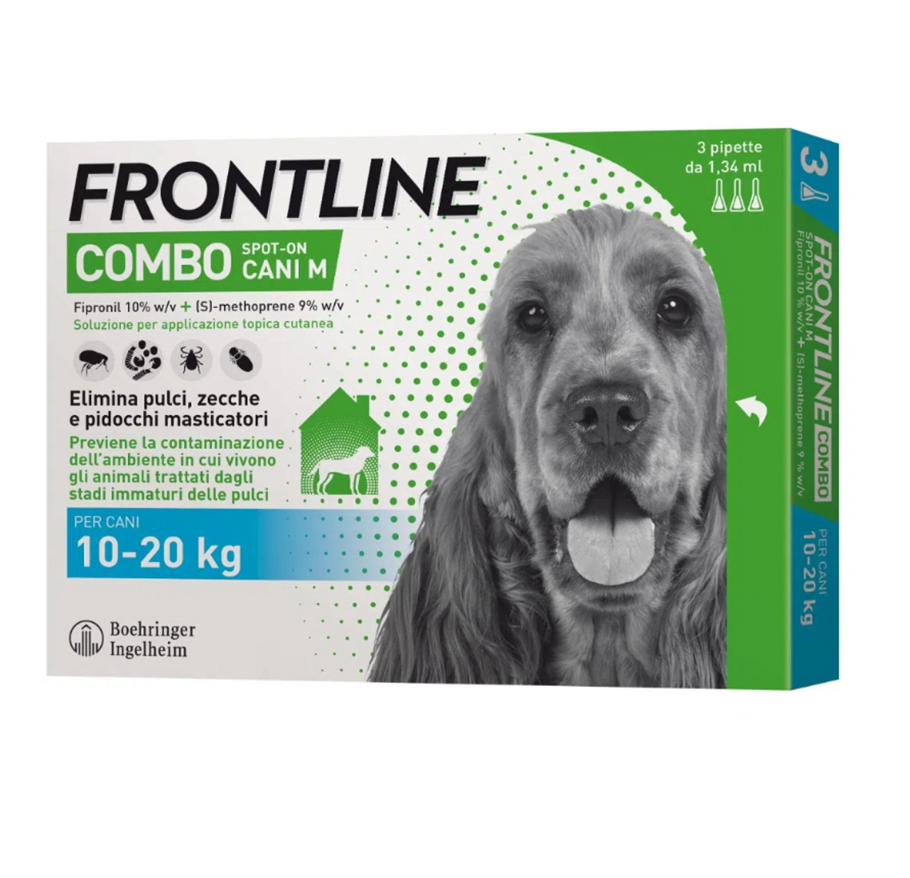Frontline Combo Spot-On Cani M 10-20kg 3 Pipette - Frontline