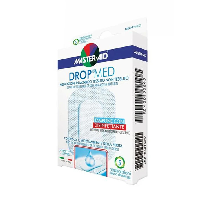 Medicazione Drop Med 7x5 cm, 5 Pezzi - Master Aid