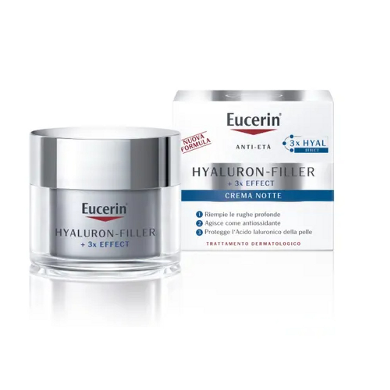 Crema Notte Anti-Rughe Hyaluron Filler 50ml - Eucerin
