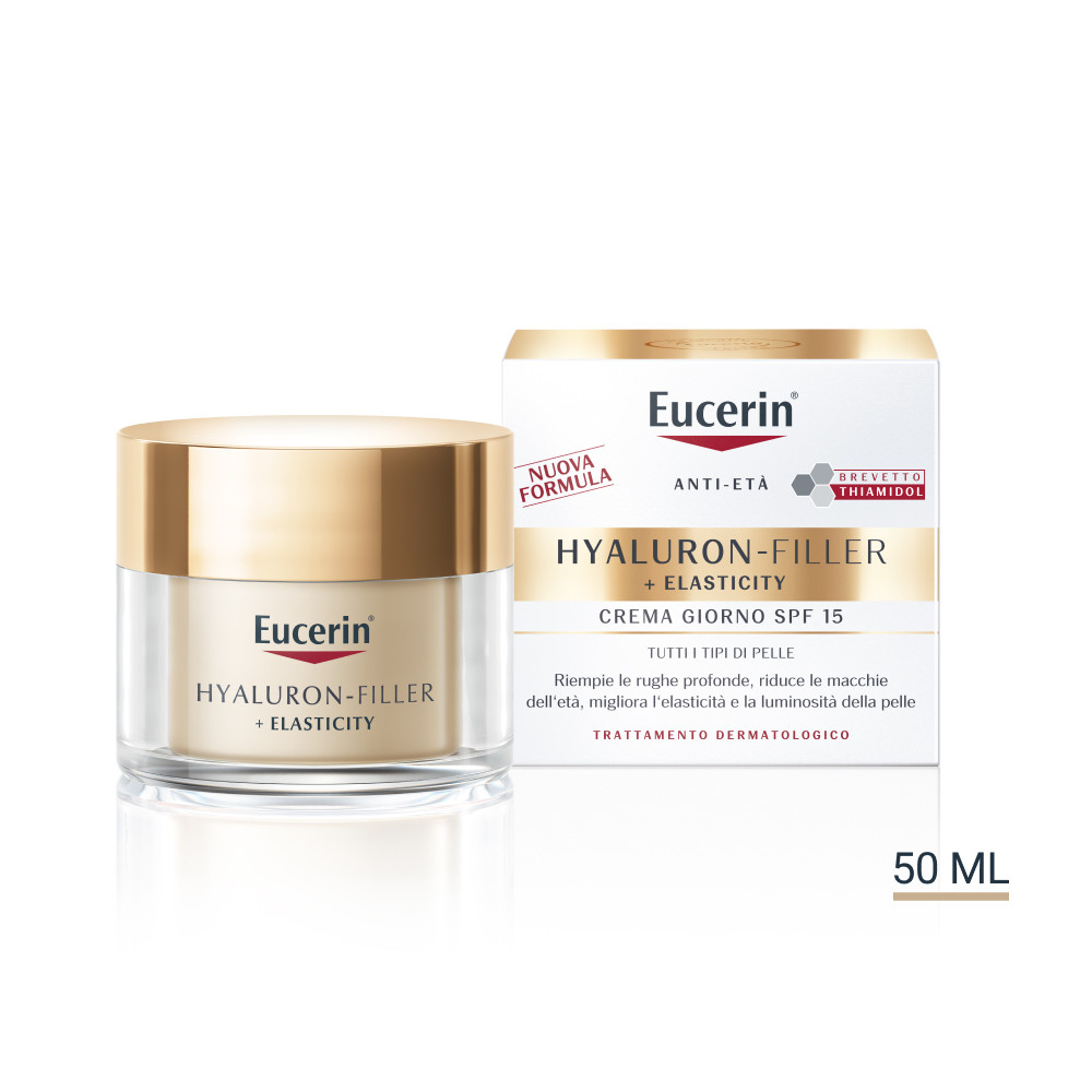 Eucerin Hyaluron-Filler + Elasticity Crema Giorno Anti-Età 50ml - Eucerin