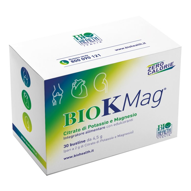 BIO KMAG Integratore Alimentare Citrato di Potassio e Magnesio 30 Bustine - BIO KMAG