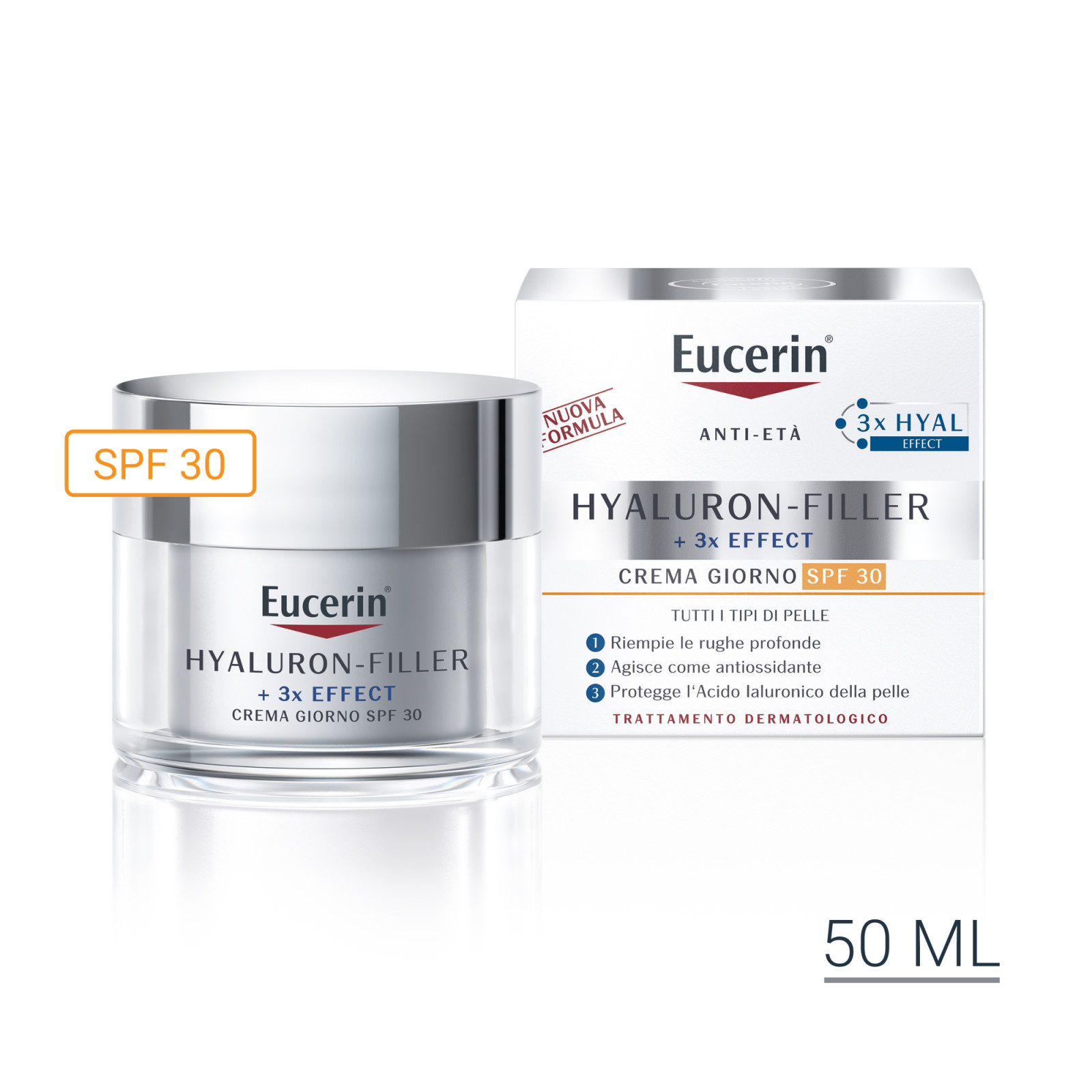 Eucerin Hyaluron Filler Crema Viso Giorno SPF 30 50ml - Eucerin