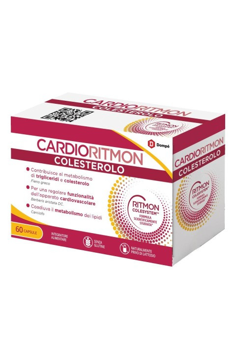 Cardioritmon Colesterolo Integratore Alimentare per Colesterolo e Trigliceridi 60 Capsule - Cardioritmon