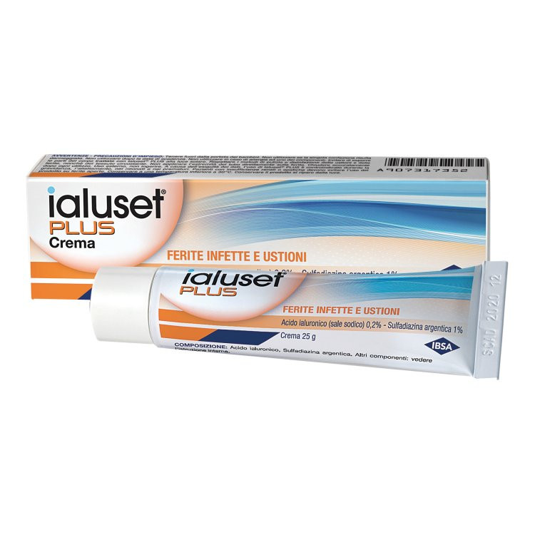 Ialuset Plus Crema per Ferite e Ustioni Infette 25g - Ialuset