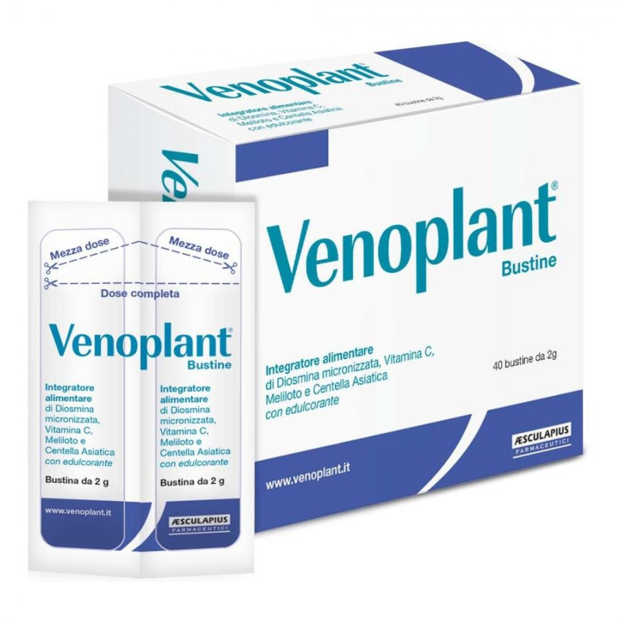 Venoplant Integratore per Funzione Venosa e Microcircolo 40 Bustine - Venoplant