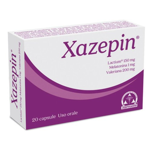 Xazepin Integratore per Stress e Sonno 20 Capsule - A.B.PHARM