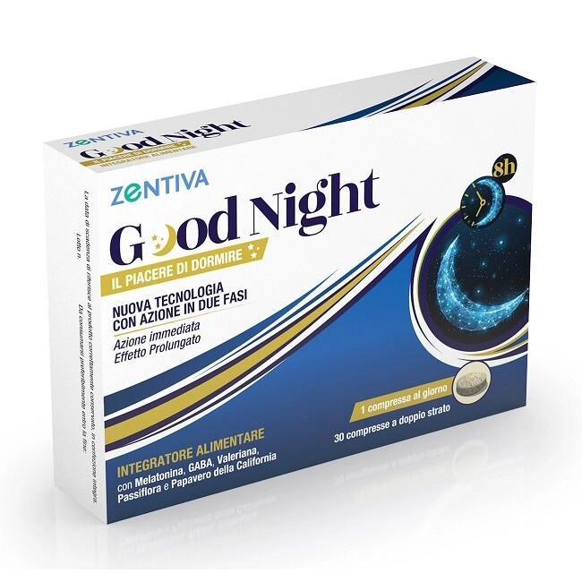 Good Night Integratore Alimentare per il Sonno 30 Compresse - Zentiva