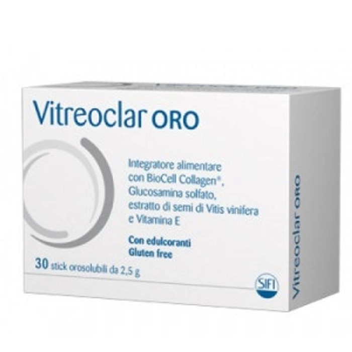 Vitreoclar Oro Integratore Alimentare Orosolubile per la Vista - 30 Bustine - VITREOCLAR