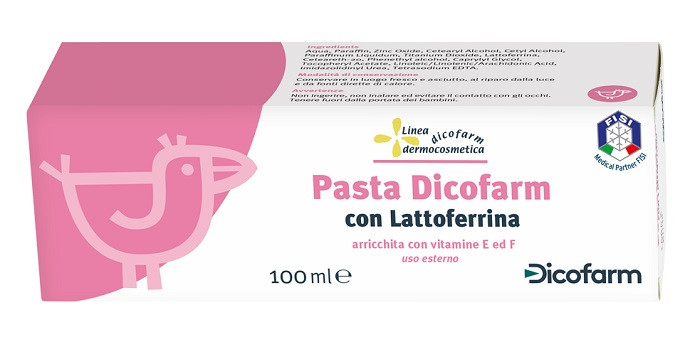 Pasta con Lattoferrina Dicofarm per Pelli Delicate 100ml - Dicofarm
