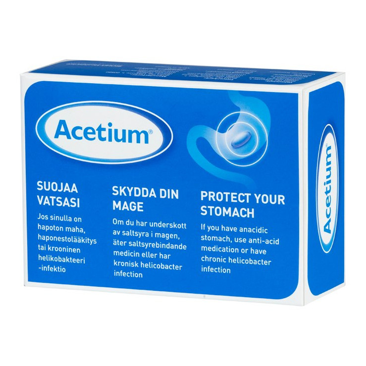 Acetium Dispositivo Medico per la Protezione dello Stomaco 60 Capsule - CENTRO PRODOTTI SERVIZI F.Srl