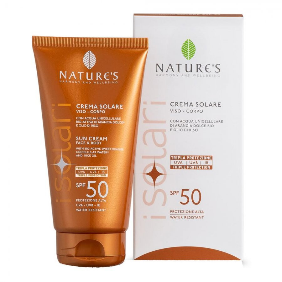 Crema Solare SPF50 150ml Viso e Corpo - Nature's