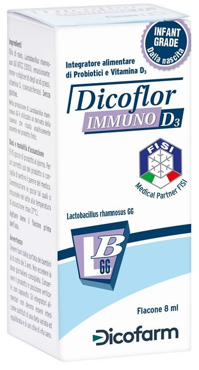 Dicoflor Immuno D3 Integratore per Sistema Immunitario 8ml - Dicoflor