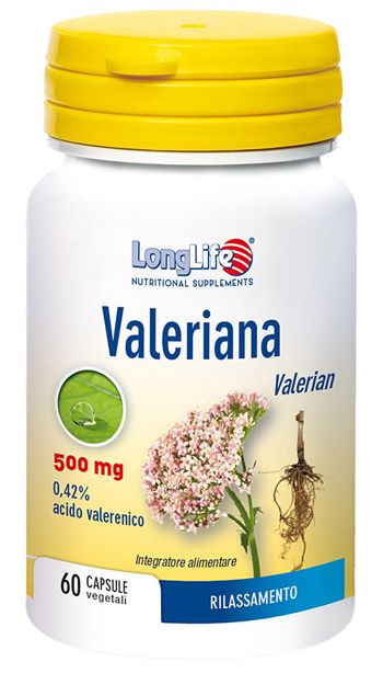 Valeriana Longlife Integratore per Sonno e Rilassamento 60 Capsule - Longlife