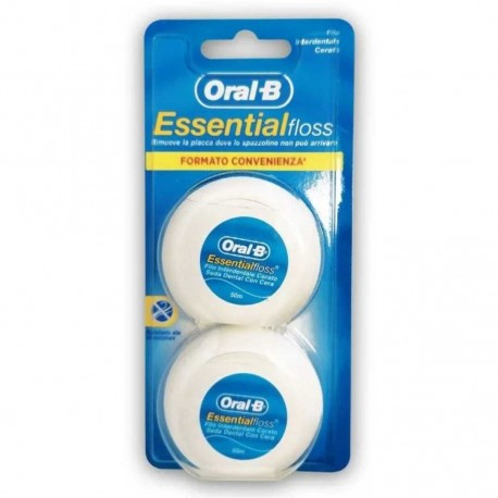 Oral-B Essential Floss Filo Interdentale Cerato 2x50m - Oral-B