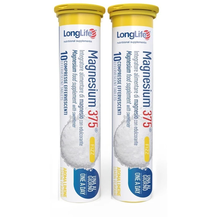 Magnesium 375 Fizz LongLife Integratore Magnesio 20 Compresse Effervescenti - LongLife