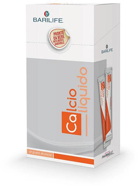 Barilife Calcioliquido Integratore di Calcio Vitamina D3 K2 e Magnesio 15 Stick - Pharmaelle