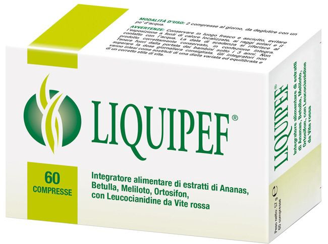 Liquipef Integratore Drenante Microcircolo 60 Compresse - Natural Bradel