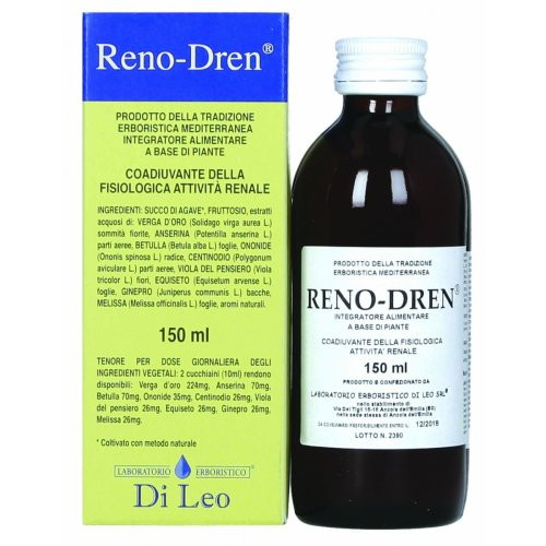 Reno Dren Integratore per Funzionalità Renale 150ml - Laboratorio Erboristico Di Leo