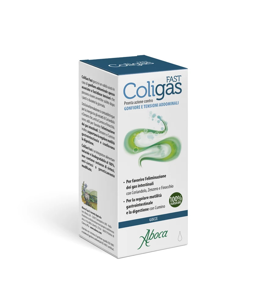 Coligas Fast Integratore Alimentare per Gonfiore 75ml - Coligas