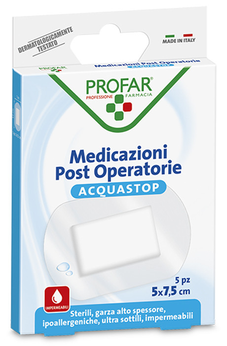 Acquastop Medicazione Post Operatoria 5x7,5 cm - Profar